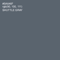 #5A646F - Shuttle Gray Color Image